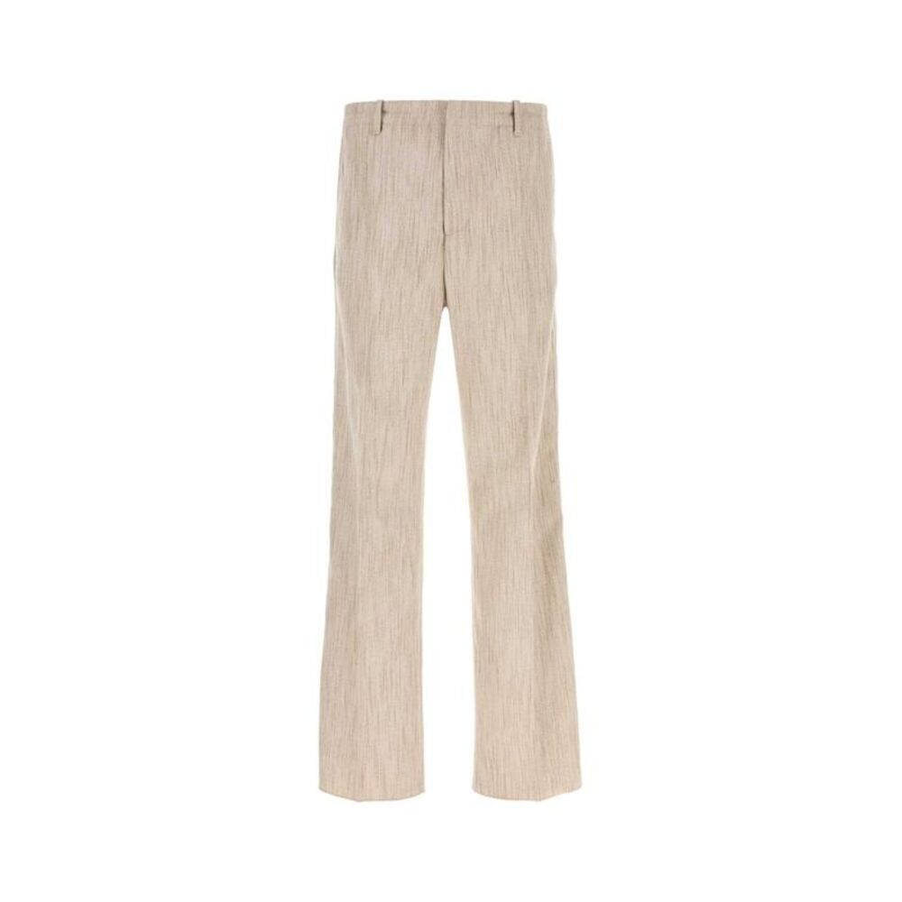 BOTTEGA VENETA Men's Textured Wool Blend Trousers Men BEIGE O TAN Pants